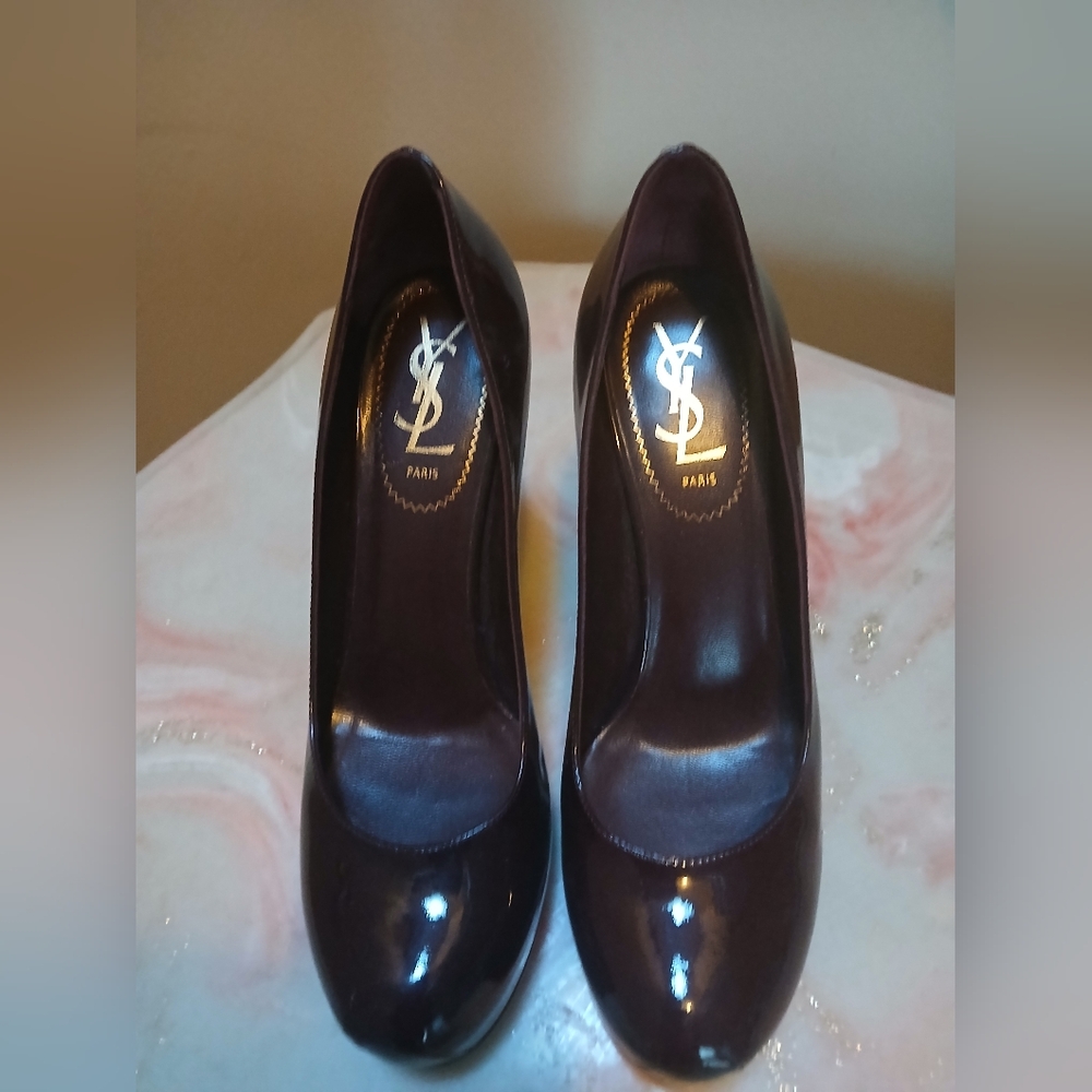 YSL Patent Leather Heel Pump